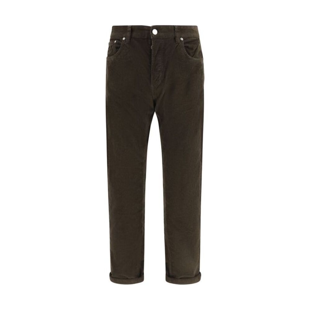 PT Torino Brown Cotton Casual Men's Pants